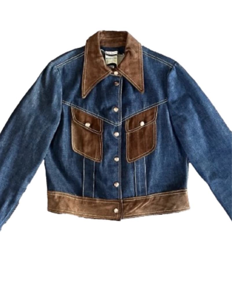 Vintage M Godfrey Denim Suede Jacket  - Image 1