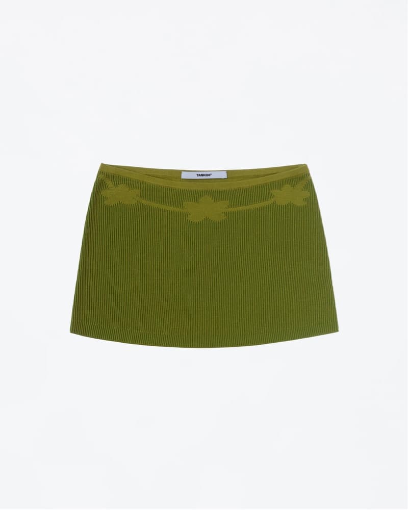 Tankair Lotus Mini Skirt (in Green)  - Image 4