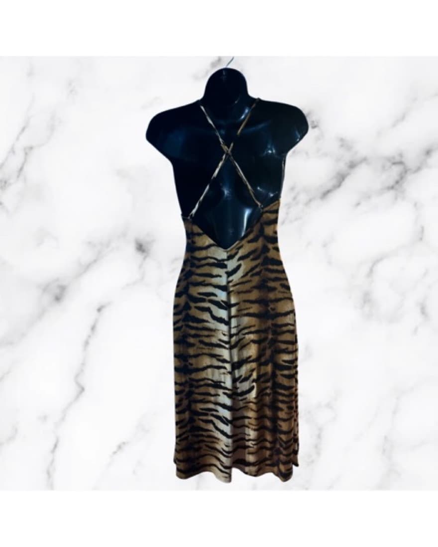 Forever 21 Tiger Print Midi Dress - Image 3