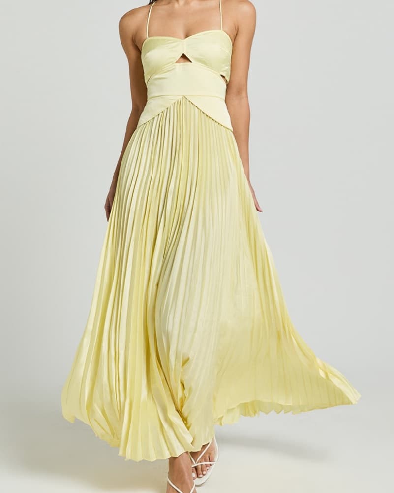 Showpo Shay Maxi Dress In Yellow - Image 1