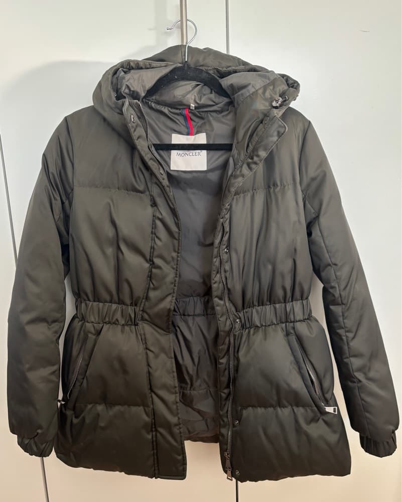 Dark Green Moncler Down Jacket - Image 1