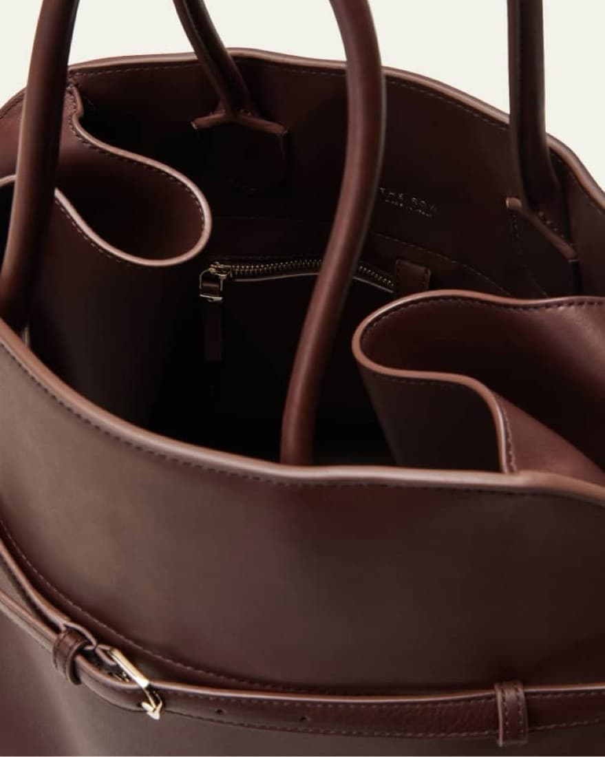 The Row Burgundy Margaux 15 Bag - Image 4