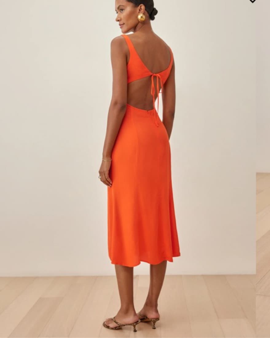 Reformation orange Juno Dress   - Image 1