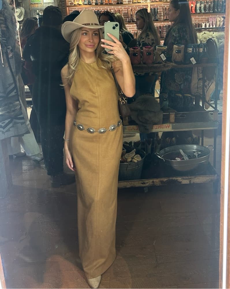 The Ambrose Dress In Honey - Image 4