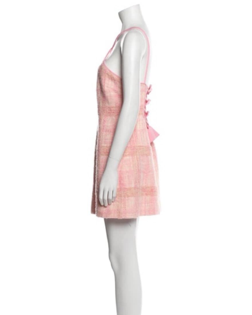 Loveshack fancy denison tweed mini dress - Image 3