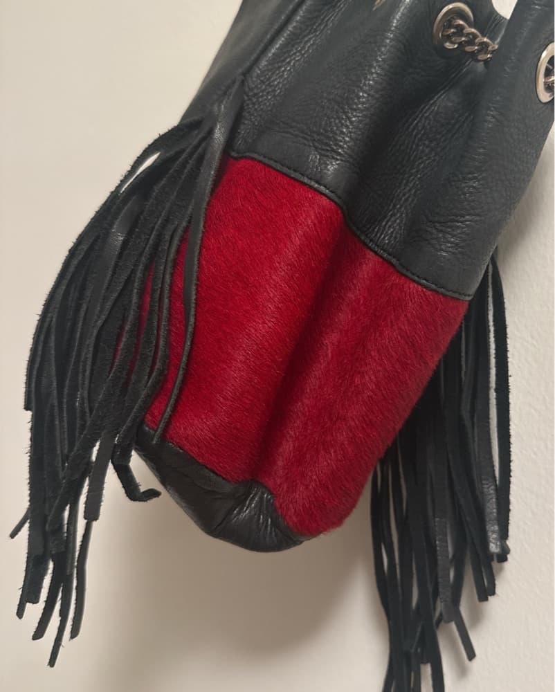 Red Fringe Bag Western - Image 1
