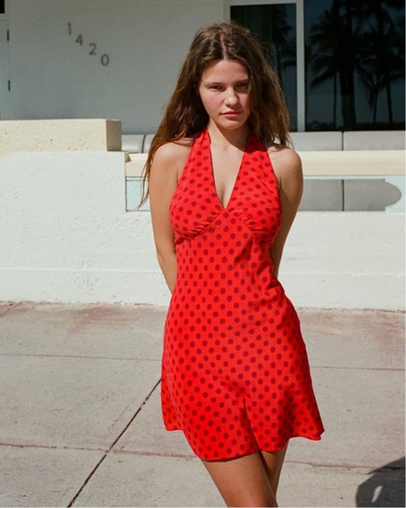Realisation Leila Mini Halter Dress - Image 1
