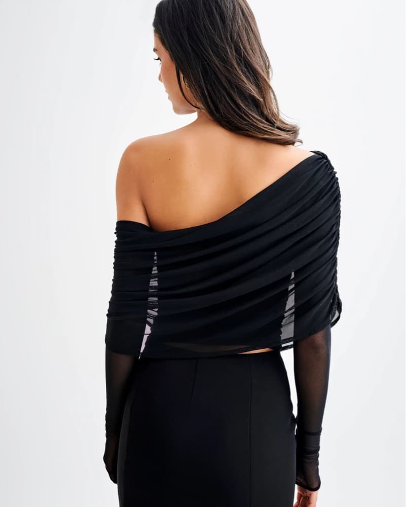 Meshki Mesh Off the Shoulder Top - Image 2