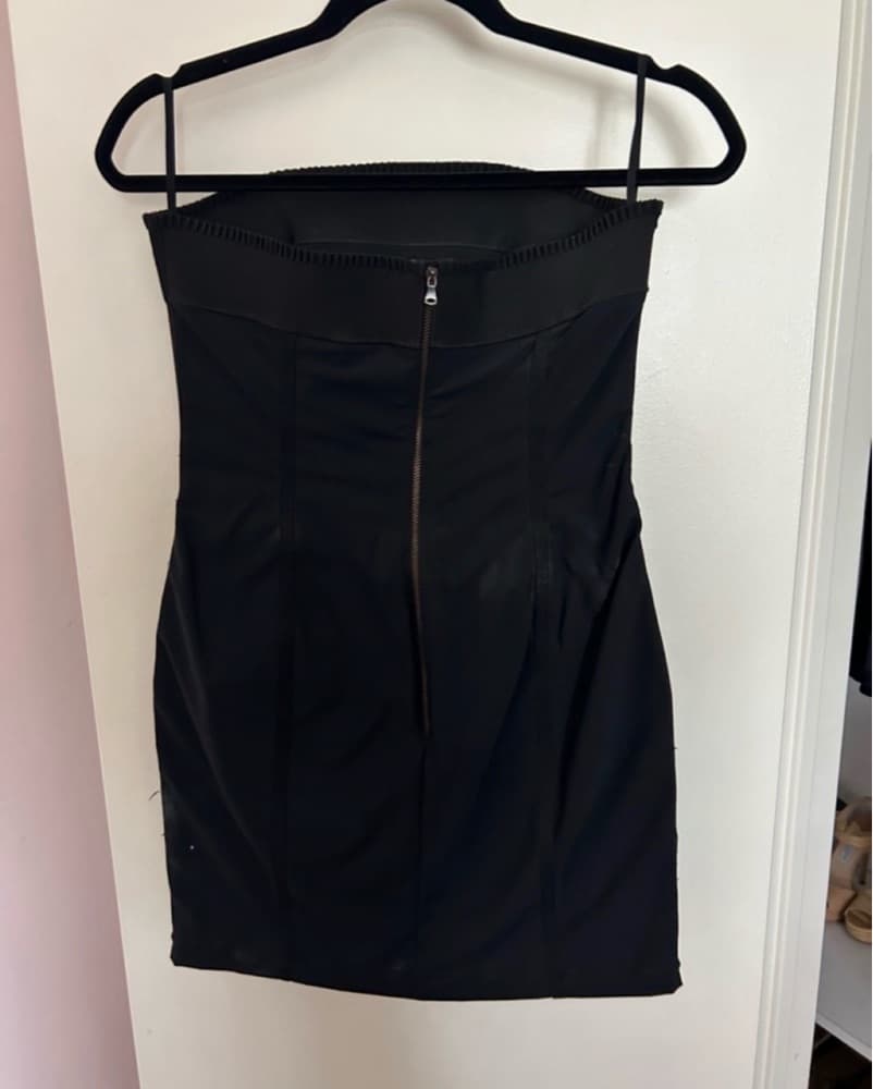 Vintage D&G Mini Black Dress - Image 3