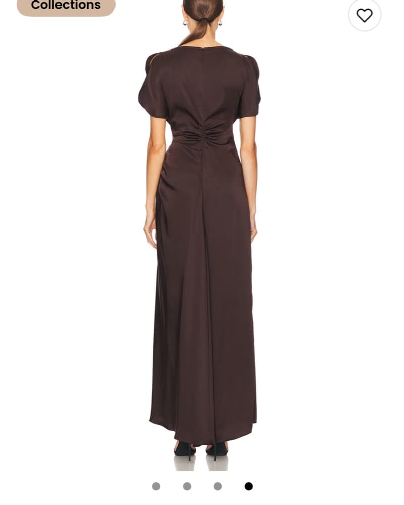 A.L.C Chocolate Plum Gown - Image 4
