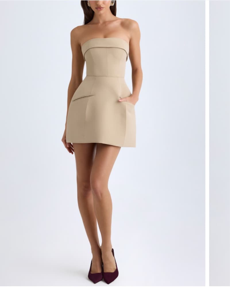 Oh Polly Strapless Mini Dress - Image 5