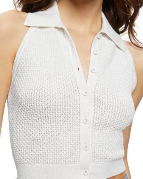 Alice + Olivia Miles Collared Tank - Image 2
