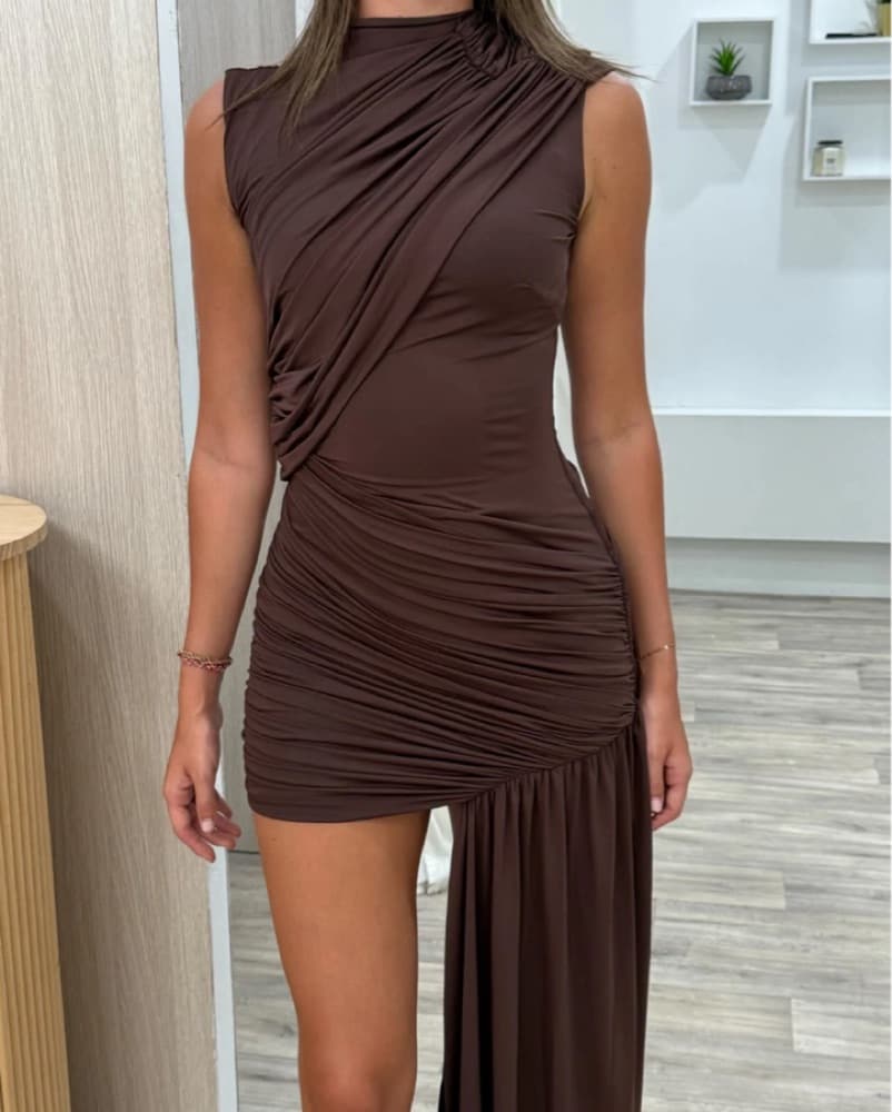 Ravenna Draped Mini Dress - Image 2