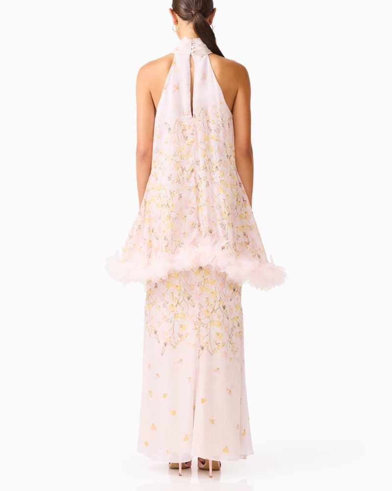 ELLIATT Tulsia Floral Cape Maxi Dress - Image 4