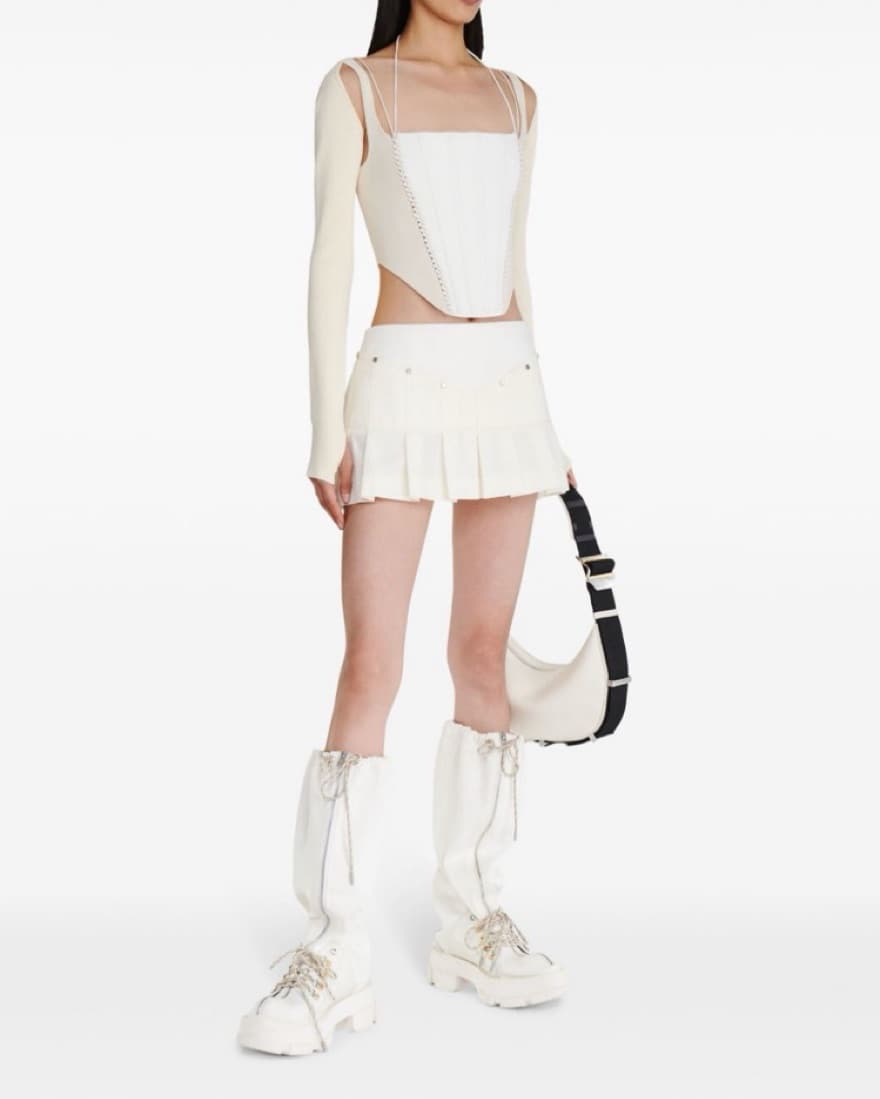 Dion Lee Wrench Pocket Skirt Ivory - Image 3