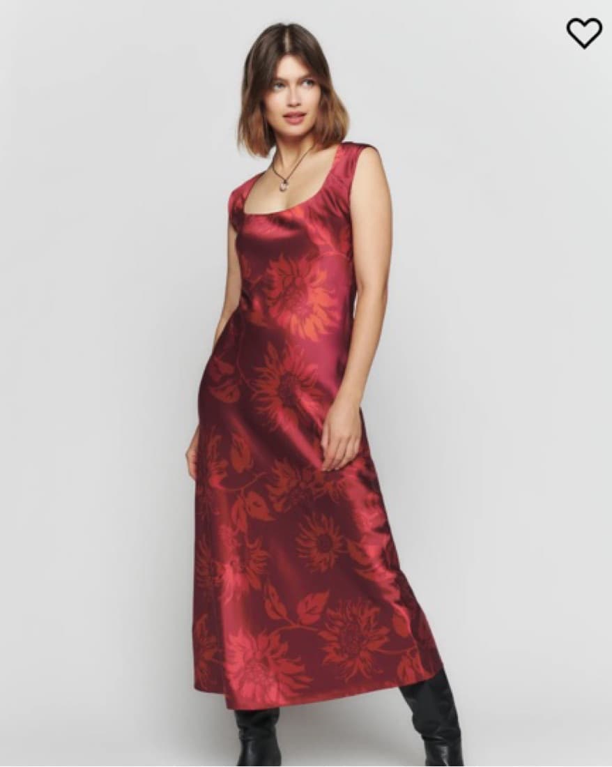 Reformation Hendrix Silk Dress - Image 1