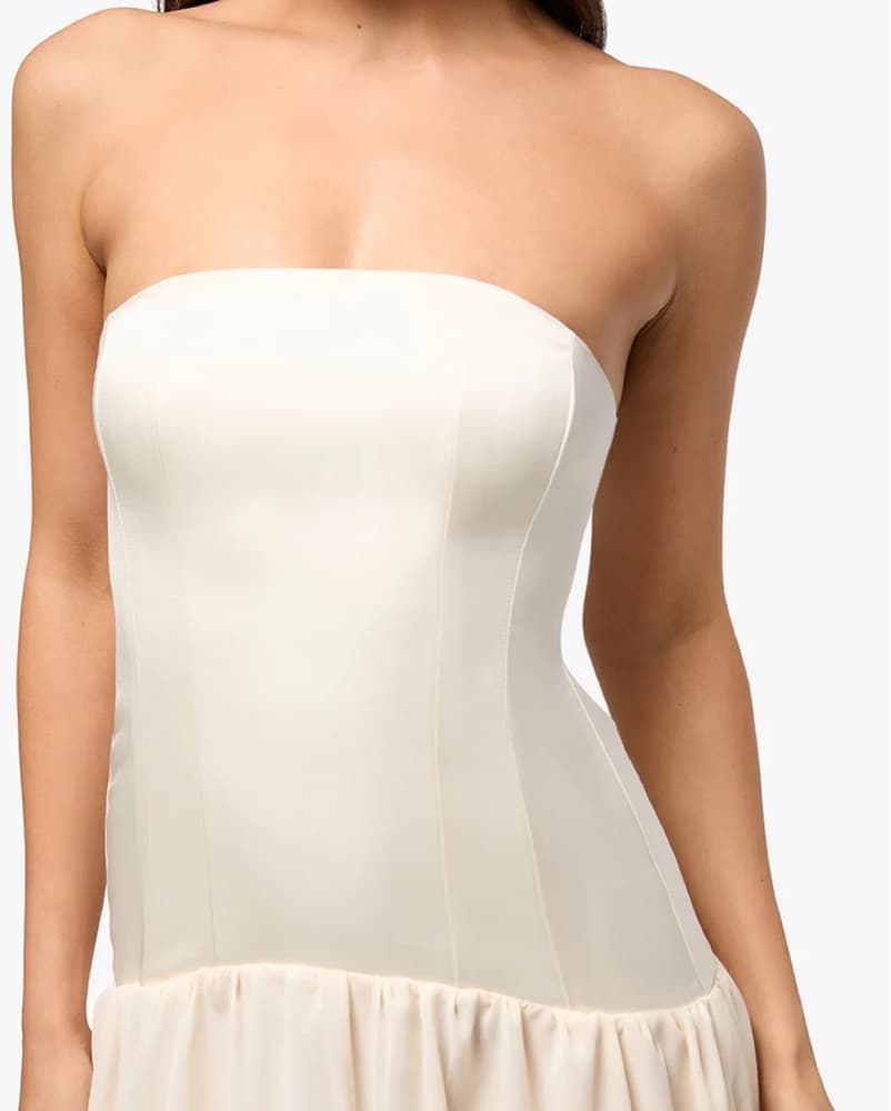 WeWoreWhat White Ivory Corset Maxi Dress - Image 4