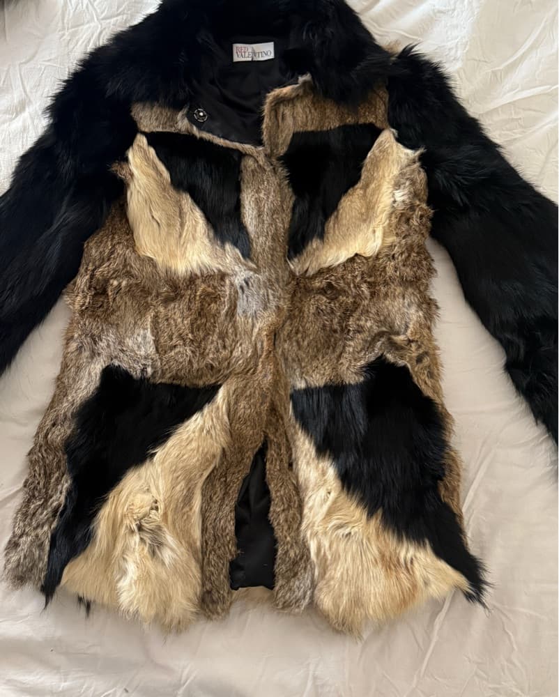Red Label Valentino Vintage Fur Coat - Image 2