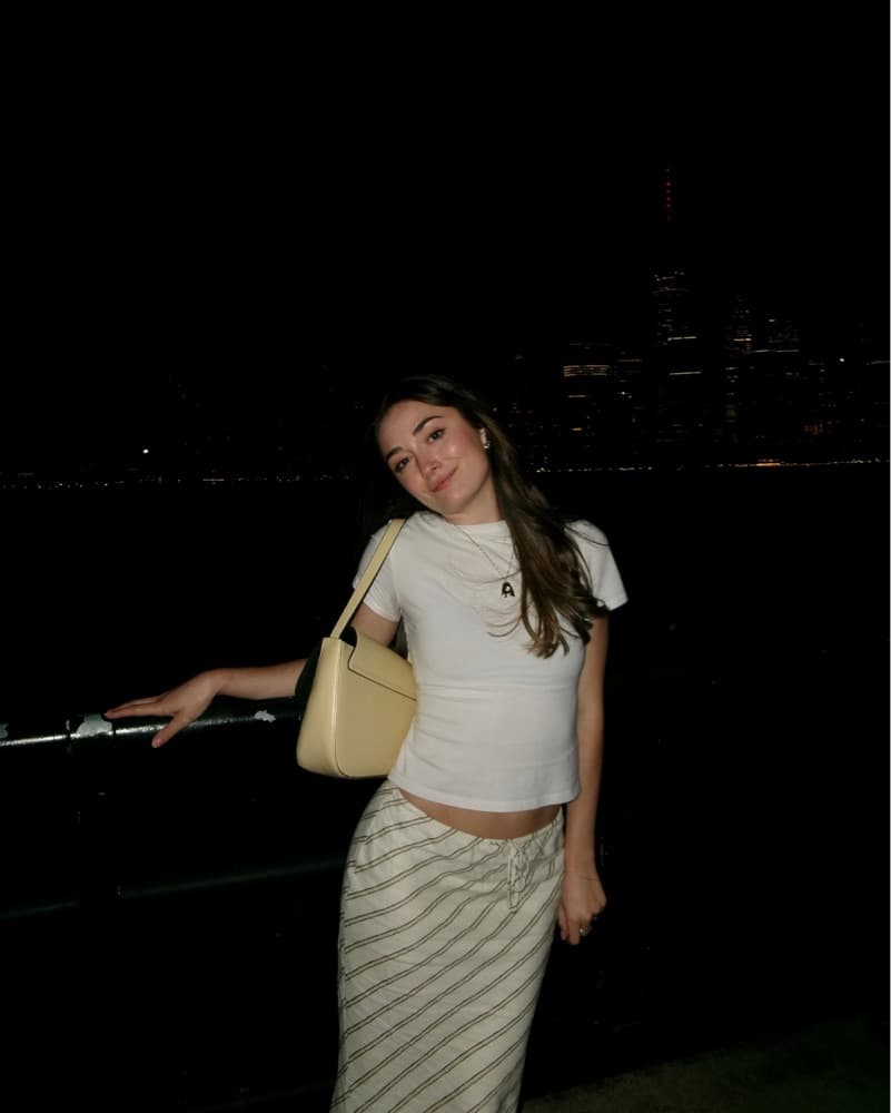 Striped Butter Yellow Maxi Skirt  - Image 2