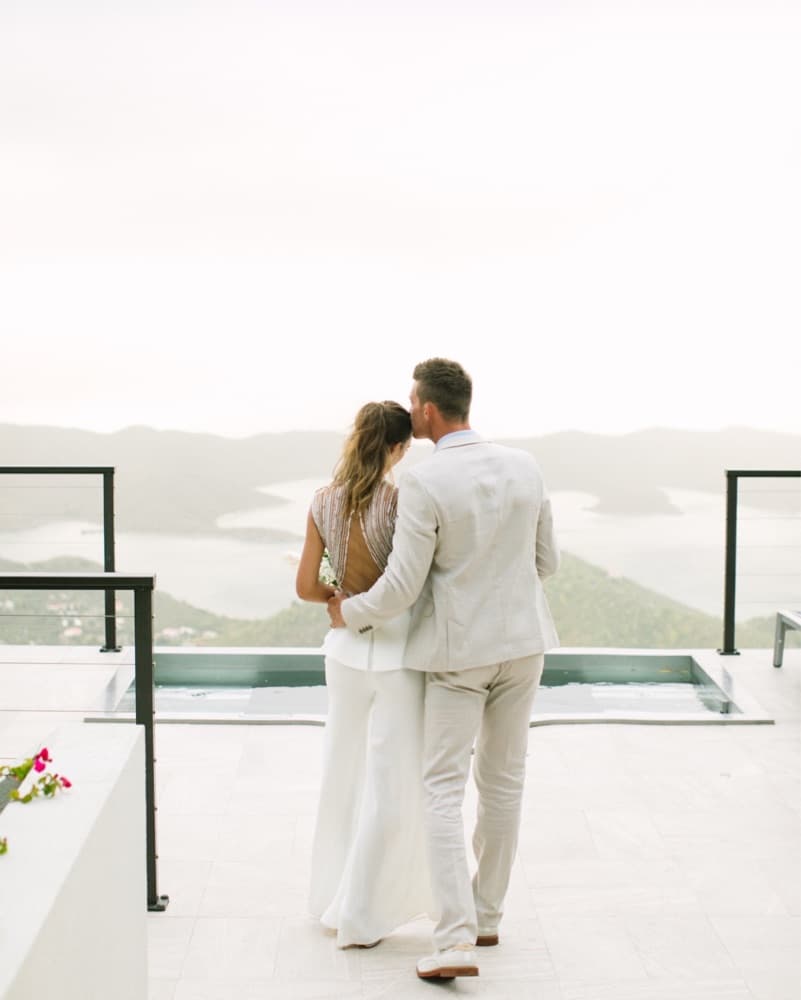 Elegant White Jumpsuit with Beaded Embellishments - Image 5