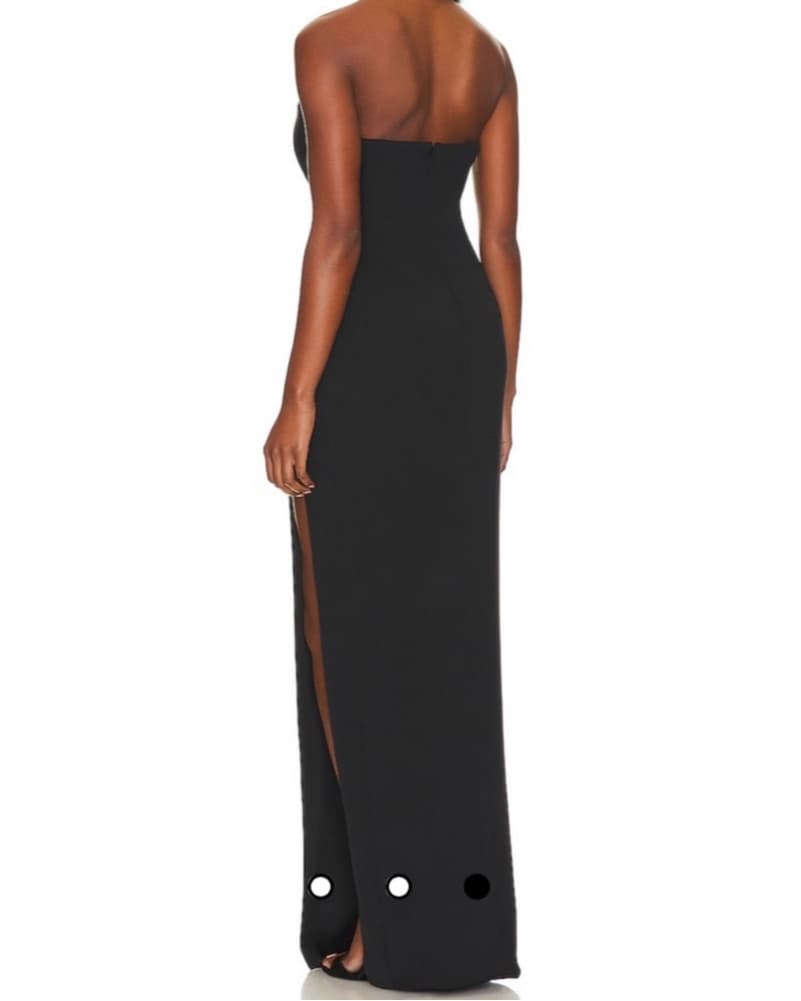 Katie May Strapless V Cut Dress - Image 3