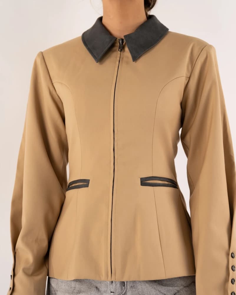 Yellow The Label  Tailored Waist Jacket - Image 2