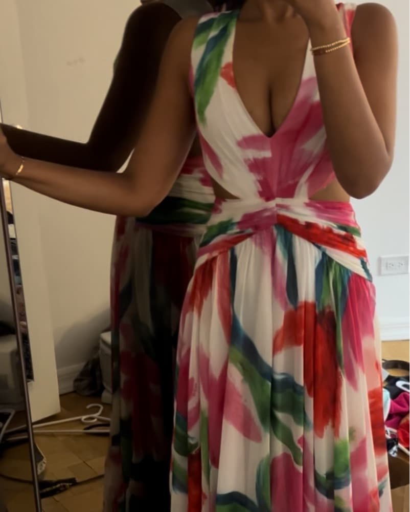 PatBo Allegro Asymmetric Cut Out Gown - Image 4
