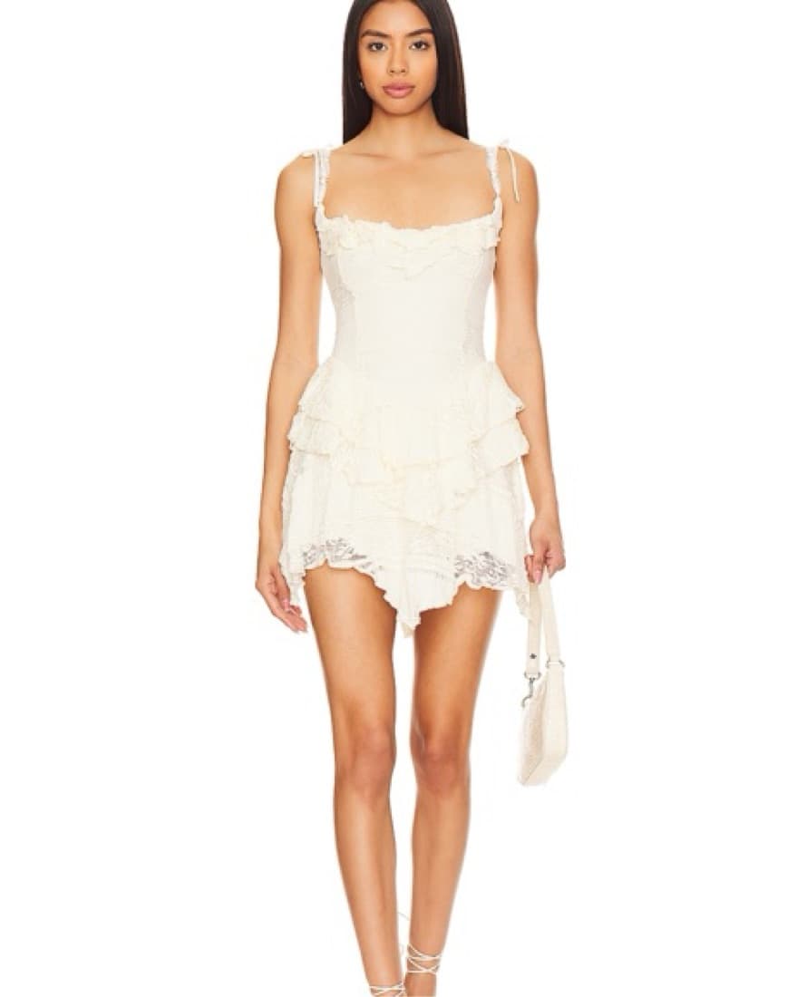 Ann Mini dress Ivory - Image 1