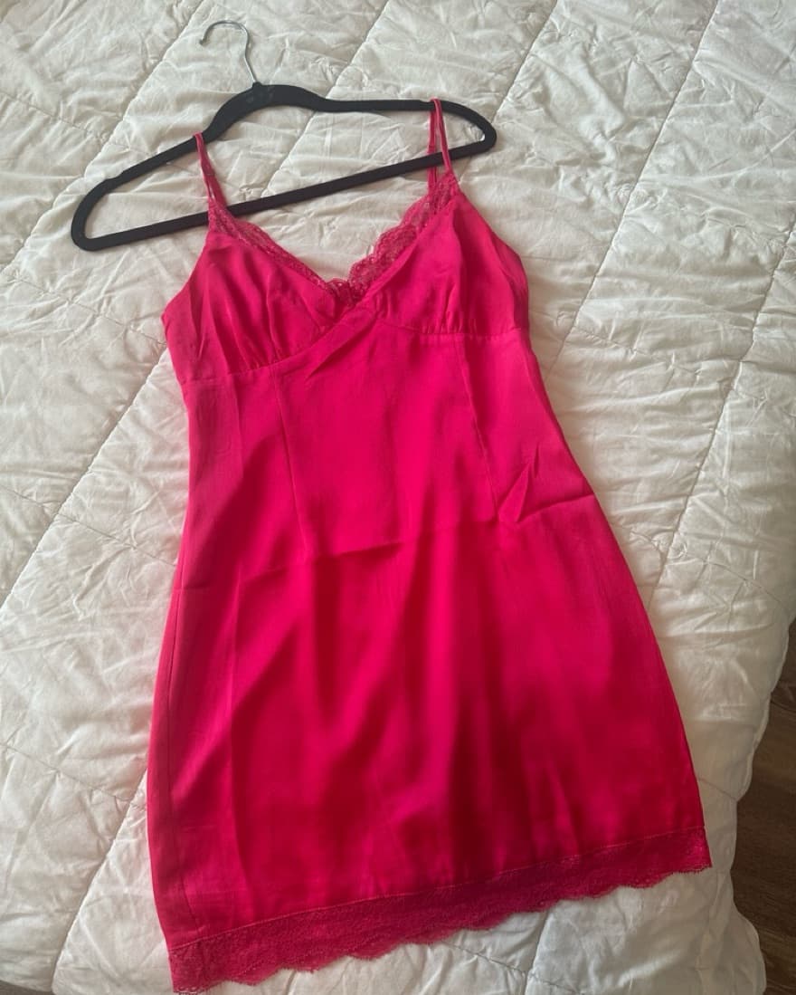 cami mini lace trim dress  - Image 1