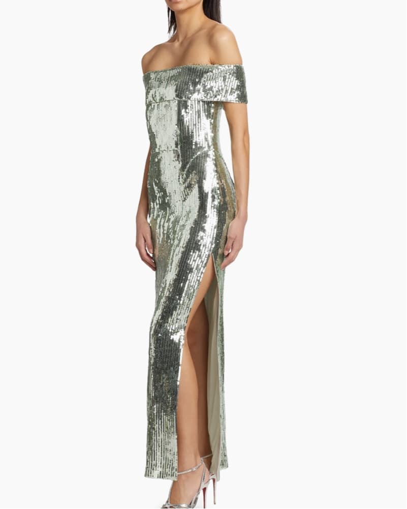 Galvan London Glencoe Sequinned Dress - Image 3