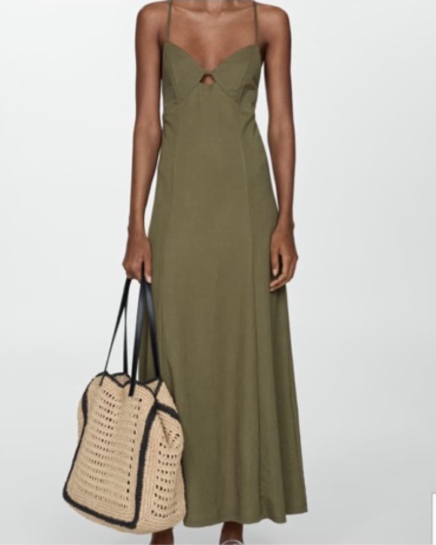 Mango long dress with straps - Image 1
