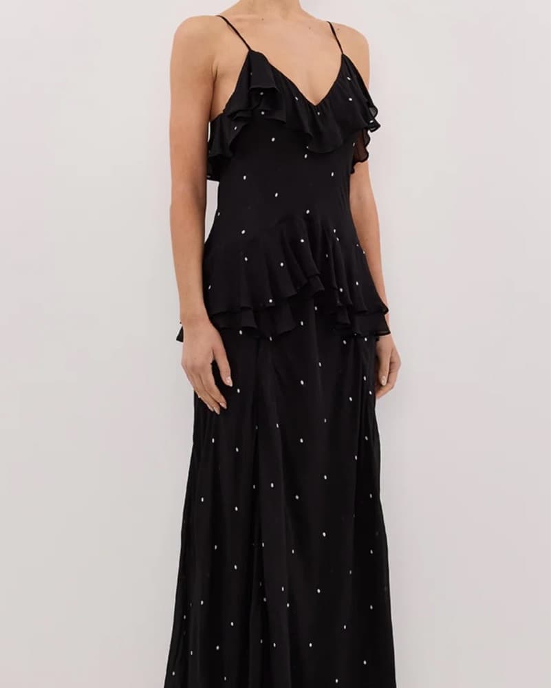 DISSH Melrose Black Spot Maxi Dress - Image 5