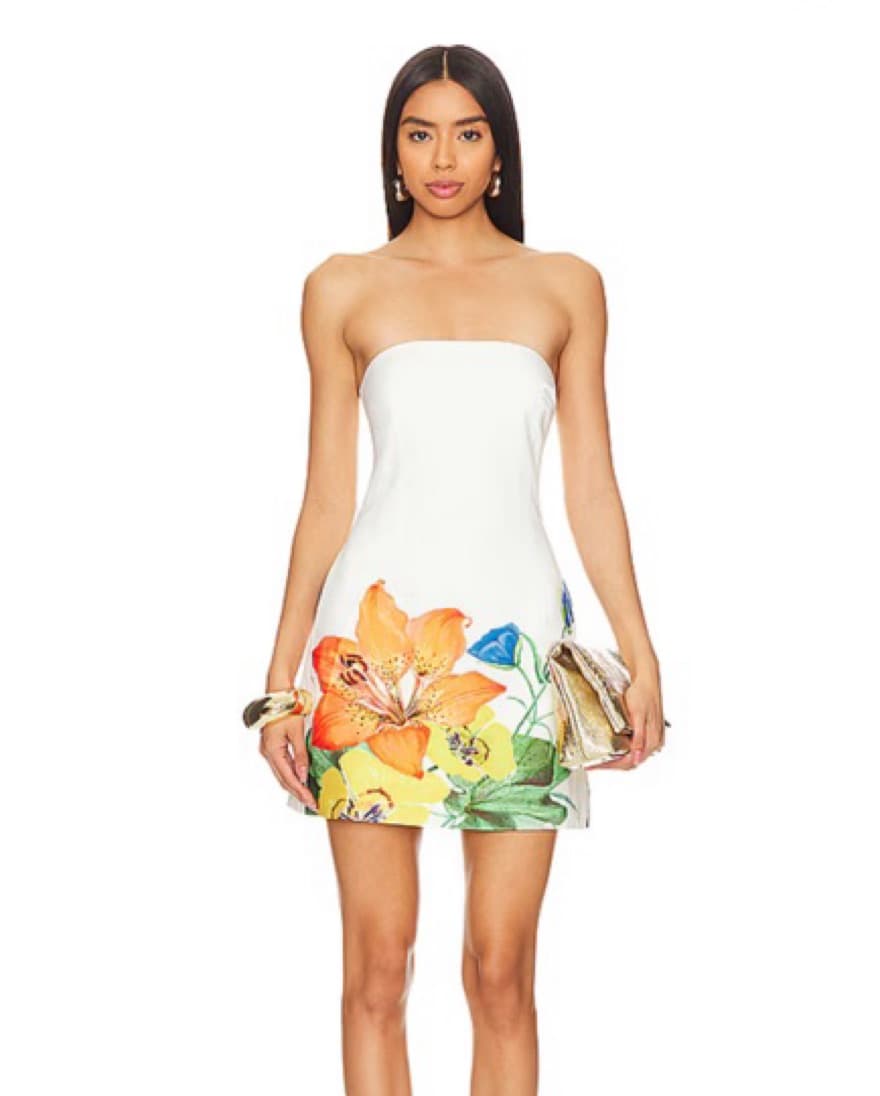 Runaway The Label Strapless Floral Dress - Image 2
