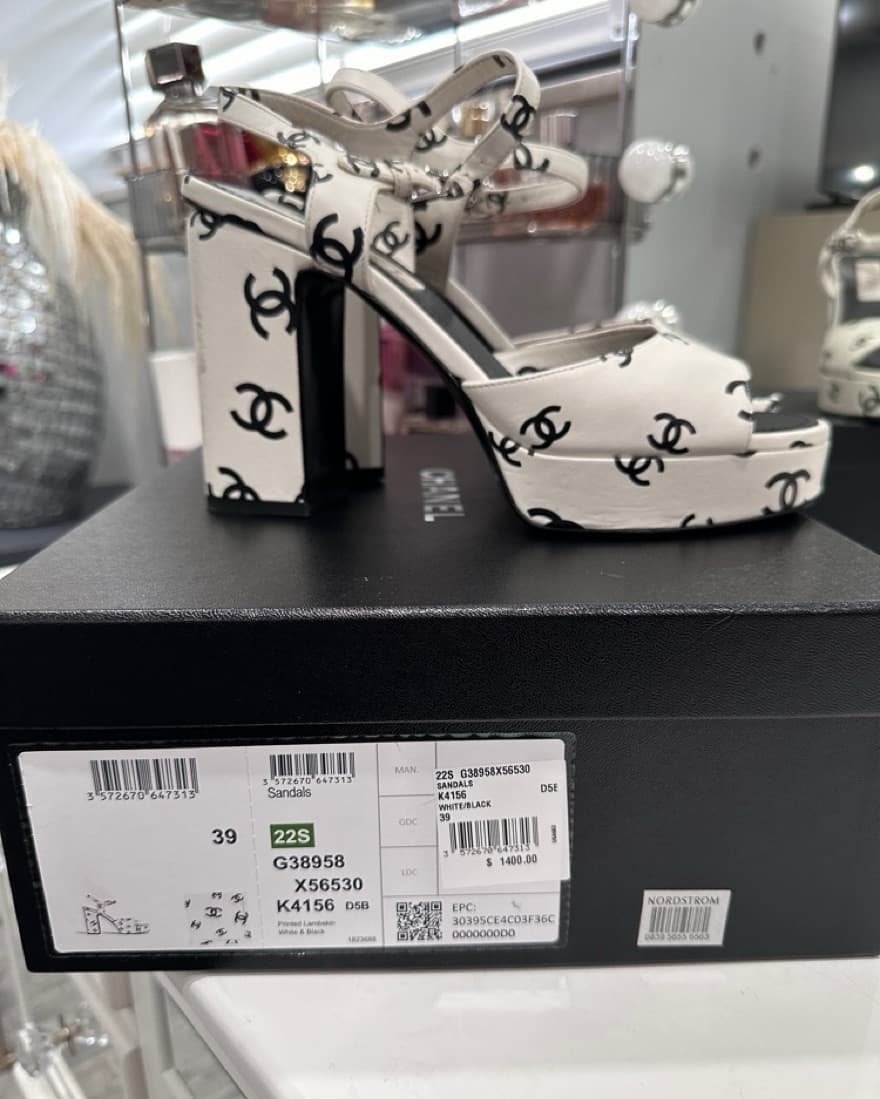 Chanel Crazy CC Platform Heels  - Image 4