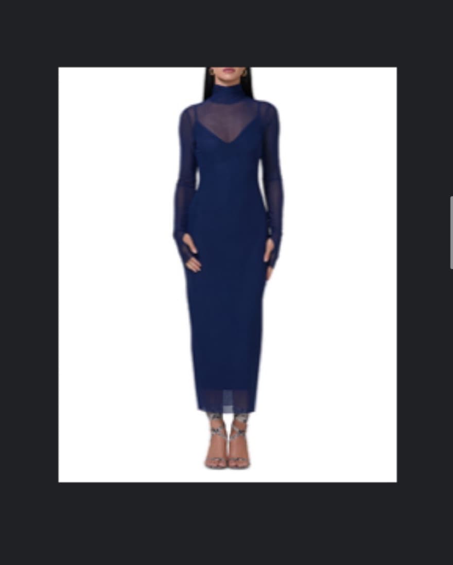 AFRM Shailene Mesh Bodycon Dress - Image 1