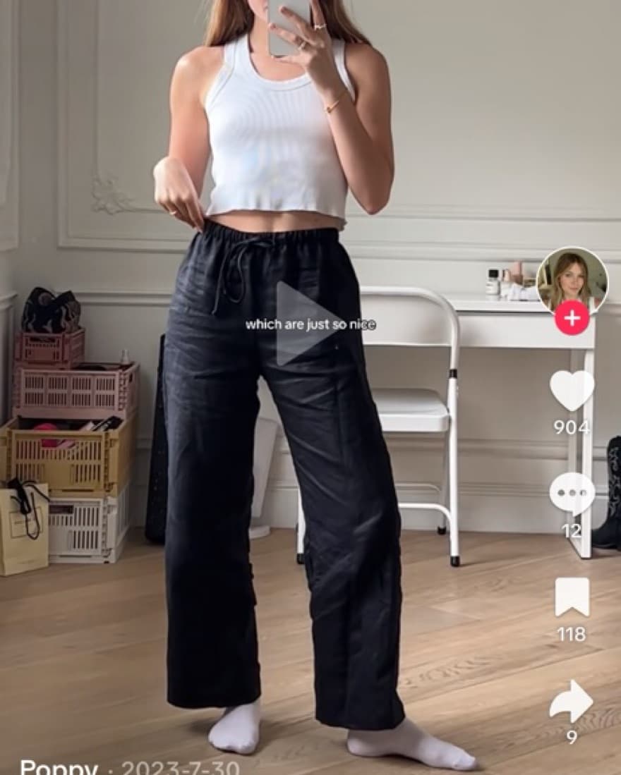 Reformation Black Linen Pants - Image 2