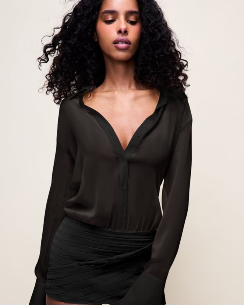 Danielle Guizio Mini Shirt Dress - Image 3