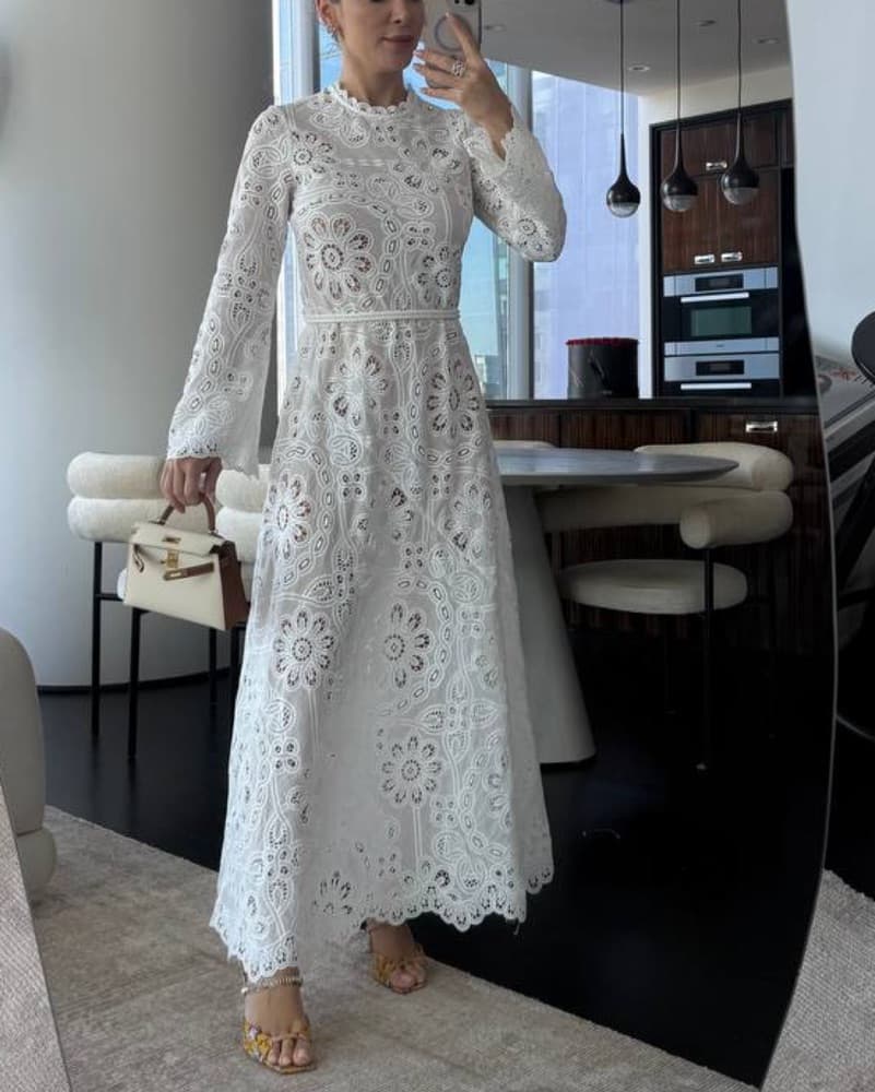Zimmermann Elegant Lace Maxi Dress - Image 1