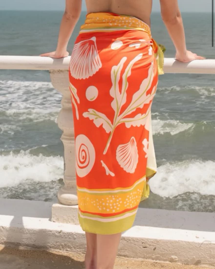 Maria Alejandra Acosta Silk Sarong - Image 3
