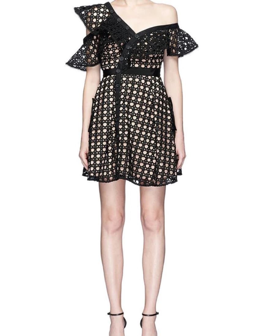 Self Portrait Lace Mini Dress - Image 1