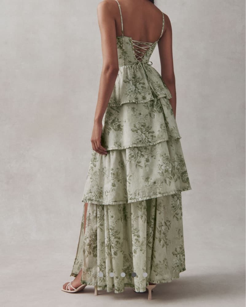V Chapman Sage Tapestry Dress - Image 2