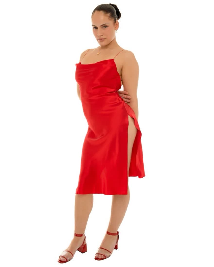 AREYOUAMI Nique Dress Red - Image 1