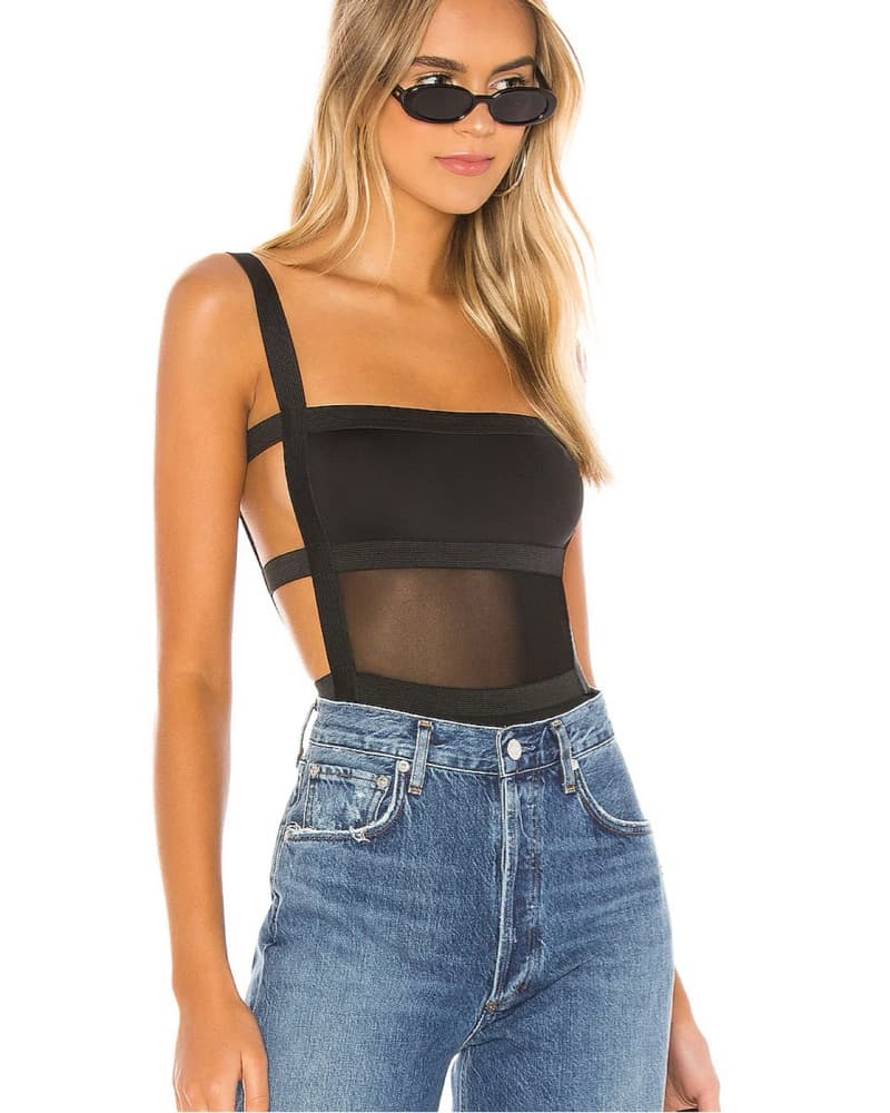Superdown Mesh Bodysuit - Image 1