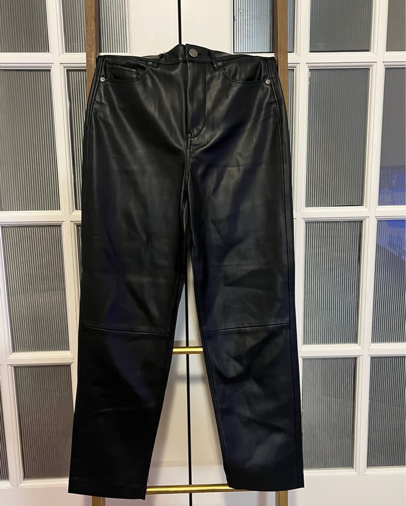 Sleek Faux Leather Pants - Image 1