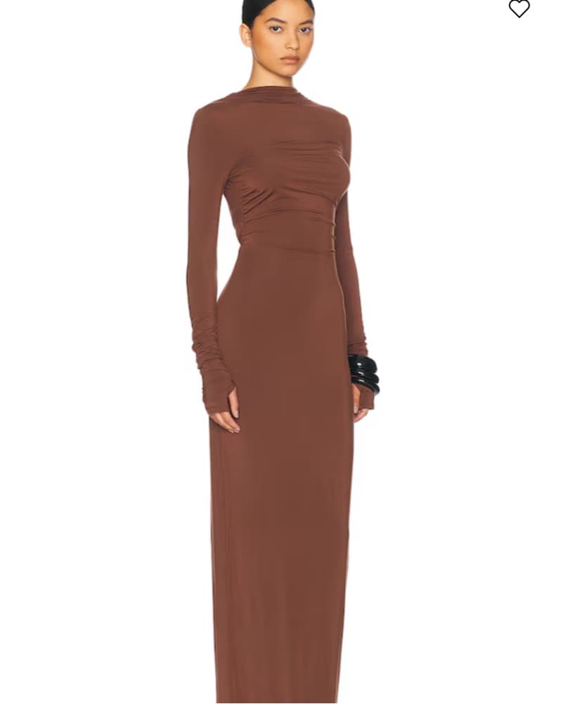 Helsa Jersey Backless Maxi Dress  - Image 2