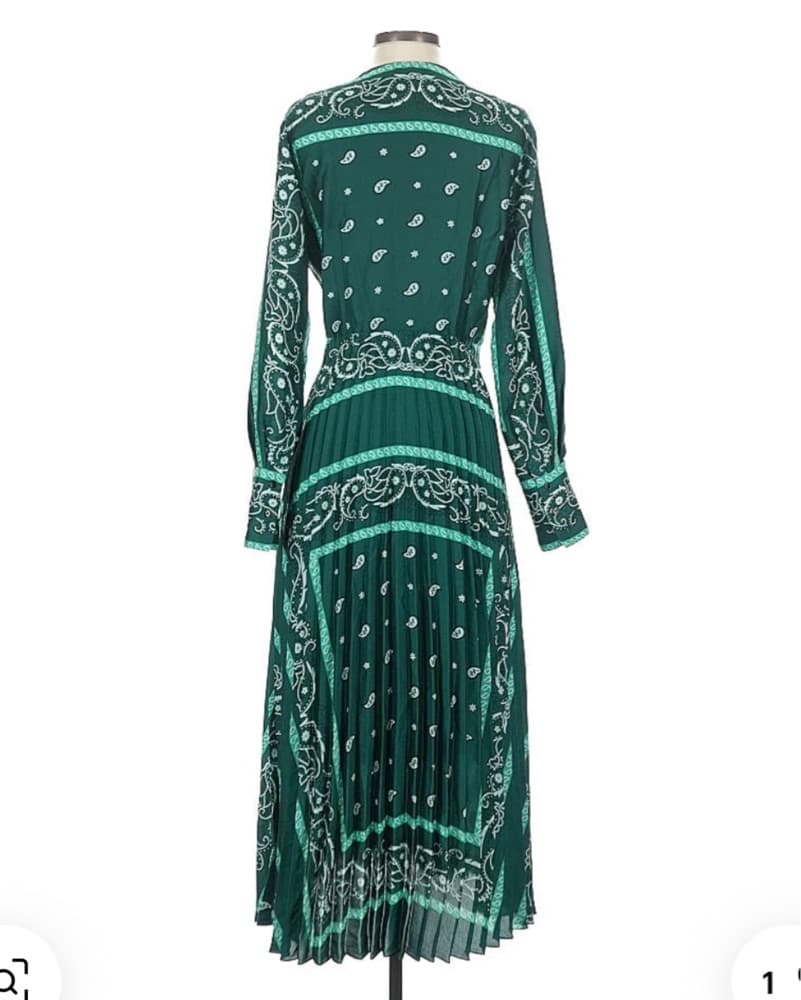 Sandro Cactus Bandana Dress - Image 5