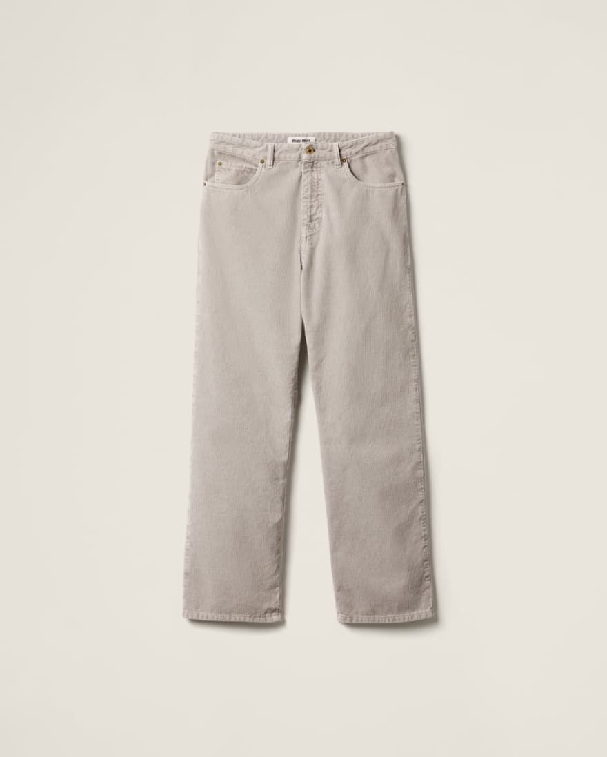 Miu Miu Corduroy Grey Set - Image 5