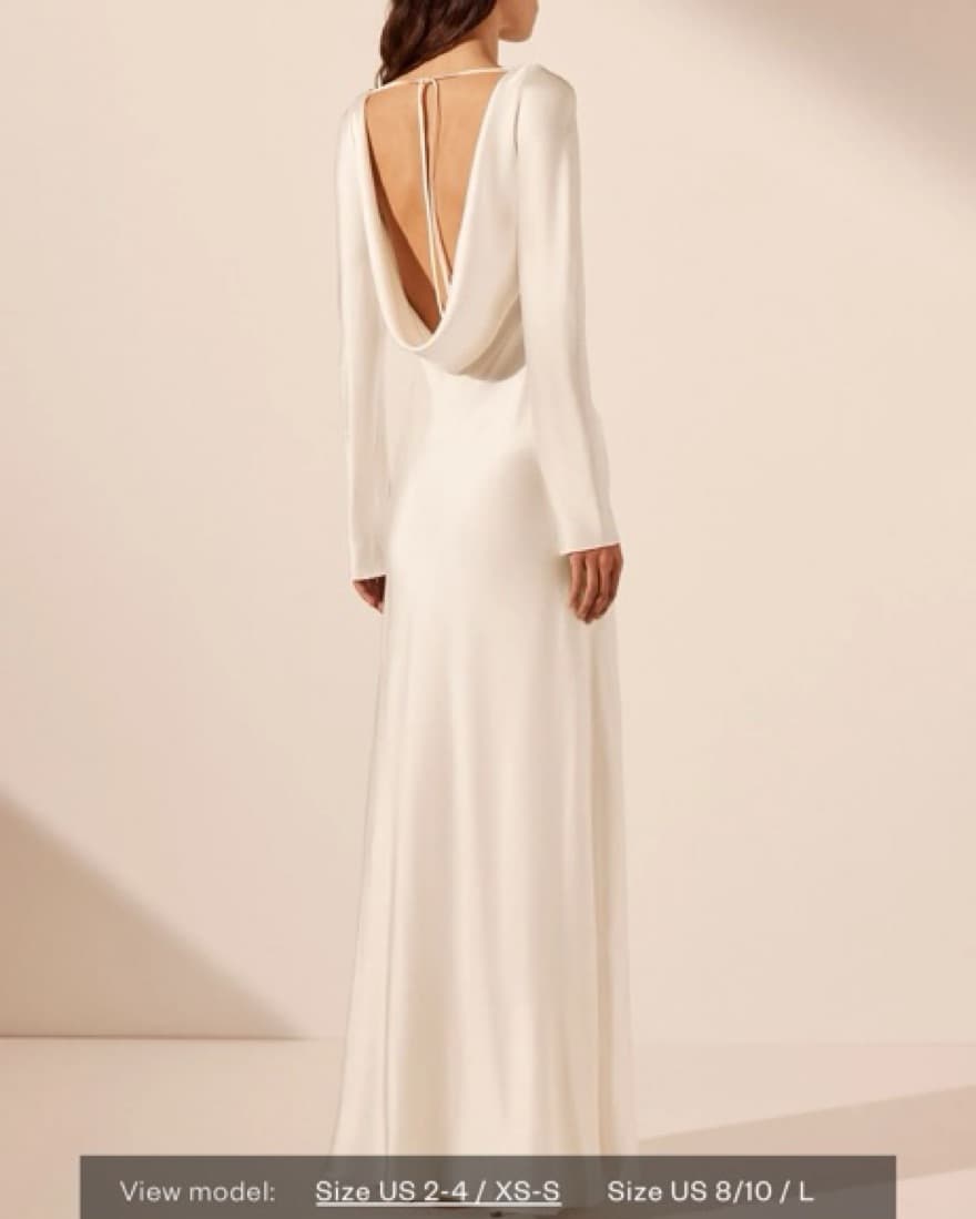 La Lune Cumulus Silk Backless Lace dress - Image 2