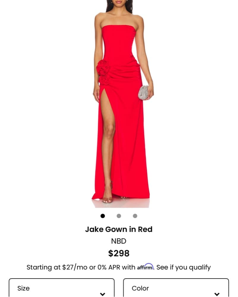 Red Gown - Revolve - Image 1