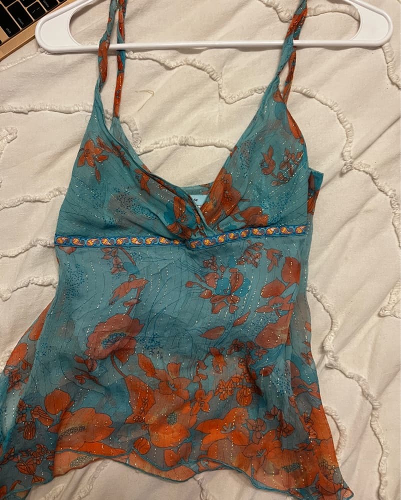 Vibrant Floral Printed Tank Top - Image 1